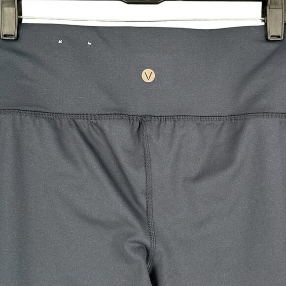 LIVI Dark Gray High-Waisted Pink Piping Curved Hem Athletic Leggings 14/16 - Picture 3 of 7